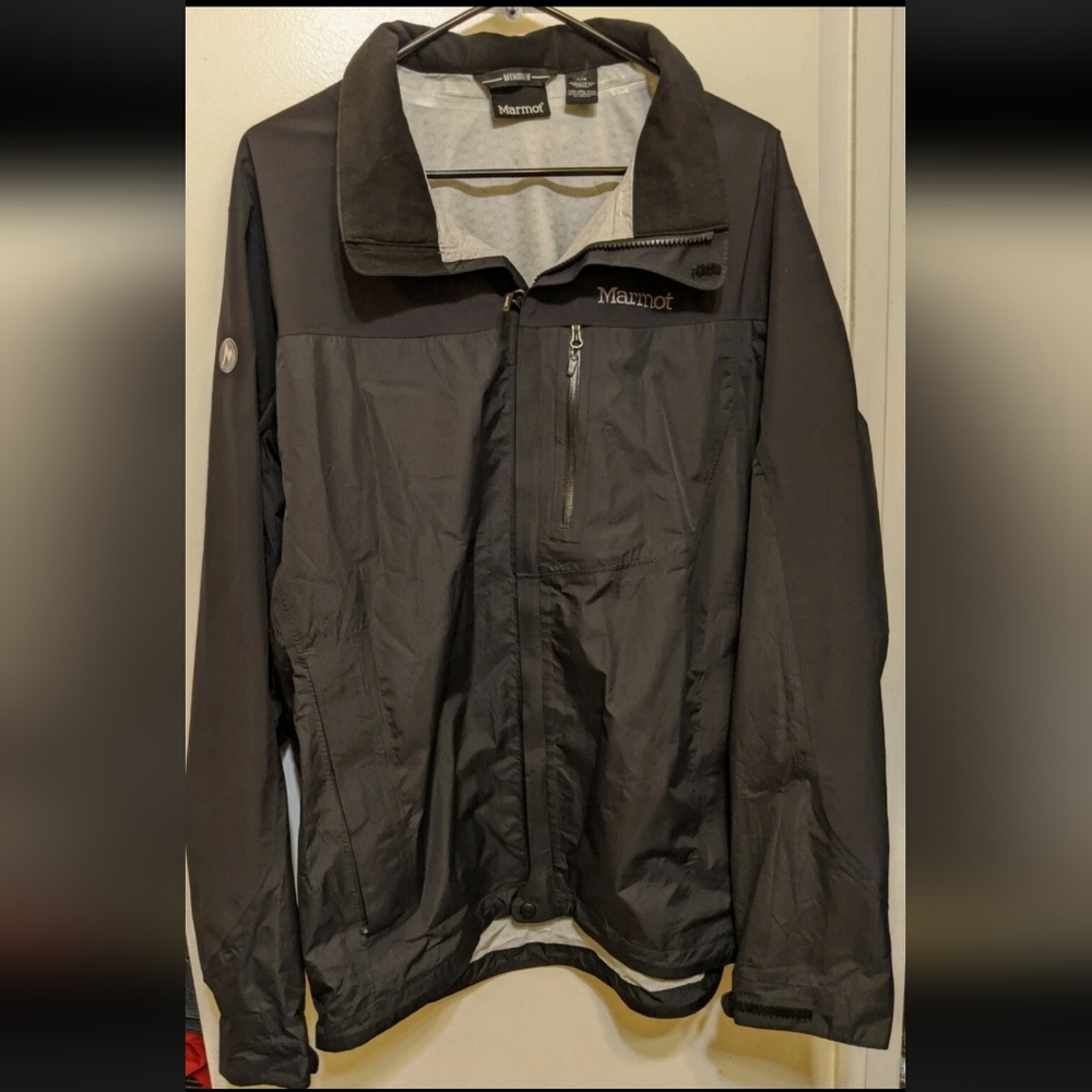 Marmot Men's Charcoal Windbreaker Full Zip Up